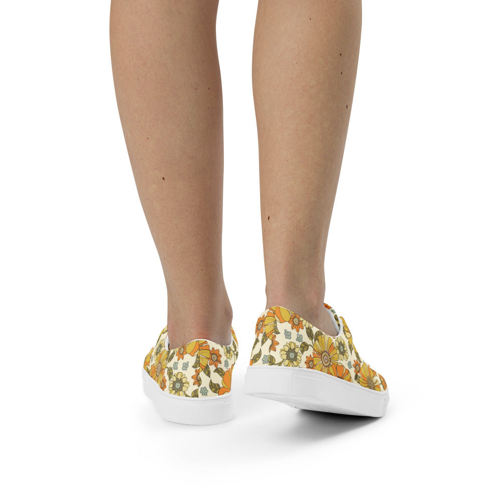 Golden Meadows Floral Women's Sneakers - https://ascensionemporium.net